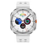 LinkMejor DT Watch Ultra 1.5inch HD Screen Built-in 4GB Memory 1000+ Songs ChatGPT/Recorder/NFC/Compass bluetooth Call Heart Rate Blood Oxygen Monitor Sleep Monitoring Multi-sport Modes Music Playback IP68 Waterproof Smart Watch