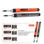 Wireless USB Soldering Iron 8W Adjustable Temperature 300-450°C Type-C Charging High-Capacity Battery Quick Heating Portable Soldering Tool with Accessories