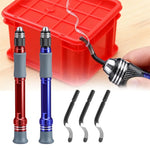 Aluminum Handle Deburring Tool Trimming Cutter with Replaceable Blades for Metal Plastic Wood Precision Craft Rotary Bit