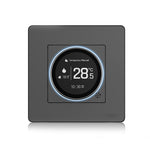 Moes Tuya Zigbee3.0 Smart Knob Thermostat with LED Digital Display Water Heating/Electric Heating/Gas Boiler APP  Remote Controller Weekly Programmable Voice Control Work with Alexa Google Home