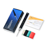 TS21 Precision Soldering Iron 100W USB Type-C Fast Heat Adjustable Temperature OLED Display Lightweight Portable Soldering Tool