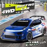 LinkMejor SG718 RTR 1/24 2.4G 4WD Drift RC Car Mini LED Light Remote Control High Speed On-Road Racing Vehicle Model Boys Gifts Toys