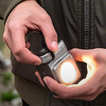 LinkMejor USB Rechargeable LED Camping Lantern with Magnetic Base and Multi-Source COB Work/Repair Light for Outdoor Use