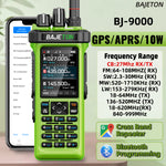 LinkMejor BJ-9000 10W Walkie Talkie GPS APRS CB Radio 27MHz Professional Mobile Transceiver with Bluetooth Aviation Band Shortwave AM FM Receiver SW MW LW Radio for Car Truck