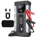 12V 3000A Jump Starter Portable Car Battery Booster Power Bank 400 LED Light 3 Modes Smart Safety Clamps For Up To 9.0L Gas 7.0L Diesel Car Motorcycle Vehicles