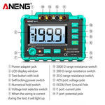 LinkMejor Green Color MH14 Ground Resistance Megohm 1999 Conuts Meter Testers Megohmmeter Voltmeter Ohm Detector without BatteryTool