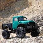 LinkMejor FCX24 Power Wagon 12401 RTR 1/24 2.4G 4WD Brushless RC Car Rock Crawler Off-Road Truck Two Speed Upgraded Chassis Metal Gears Portal Axles LED Light Oil Filled Shocks Vehicles Models Toys