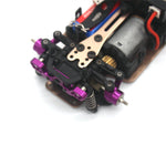 4PCS Upgraded Metal Steering Cup Rear Wheel Seat for Wltoys 284131 284010 284161 K989 K969 1/28 RC Cars Vehicles Models Parts