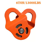 6 Ton Heavy Duty Winch Pulley Block Max Load 13000lbs Steel Cable Synthetic Rope Compatible Truck Tractor ATV UTV Outdoor Rescue Tree Stump Removal