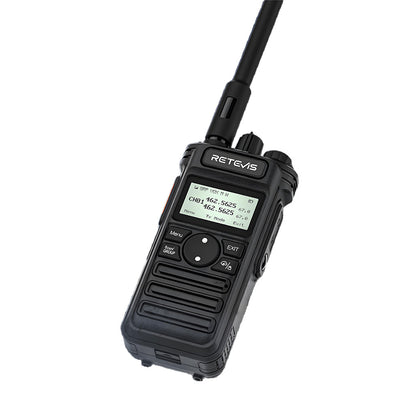 Retevis RT86S Walkie Talkie Long Range Two Way Radio 16 Channels UHF 10W Power 2600mAh Battery LCD Display Flashlight VOXs Hands Free
