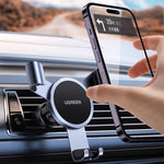 LinkMejor LP493 Car Air Vent Gravity Mount Stand with Universal Rotary Ball Aluminum Alloy Clamp Support for 4.7-7.2 inch Mobile Phones