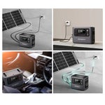 [US Direct] Aferiy P110-D 1200W 960Wh LiFePO4 Portable Power Station UPS Pure Sine Wave 14 Outputs, Fully Recharge in 1.5 Hours with LED Light Solar Generator for Outdoor Camping Home Emergency Backup Power