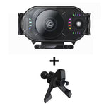 X10 15W Fast Wireless Car Charger Mount Foldable Rotating Phone Holder for Air Vent & Dashboard Compatible with Foldable Flat Screen Phones