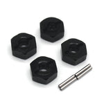 4PCS Upgraded Metal Parts Hexagonal Adapter for 1/14 ZD Racing MT16 Rlaarlo JIUSI MT14R PT14R RC Cars Vehicles Models Spare Accessories
