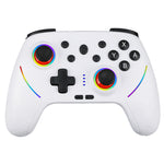 K22/K23 Wireless Gaming Controller with 1KHz Hall Effect Joysticks Tri Mode 6 Axis Gyro RGB Vibration for PC Switch iOS Android with Phone Bracket