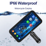 6.25inch Touchscreen Motorcycle Wireless Carplay GPS Navigation Android Auto Monitor Bluetooth IP66 Waterproof
