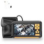 8mm Bendable Probe Industrial Endoscope Camera 1080P HD Borescope with 4.3 Inch Screen IP67 Waterproof Inspection Camera with 8 LED Lights