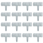20Pcs Garden Fence Edging Cobbled Stone Effect Plastic Lawn Edging Plant Border Decorations