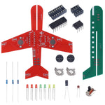 DIY Electronic Kit Airplane Flashing LED Simulate Aircraft Soldering Project Practice For STEM Student Learning