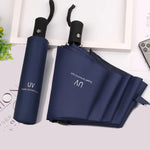 8-Rib Travel Umbrella Windproof Automatic Open and Close Multicolor Portable Rain Sun Protection for All Weather Conditions