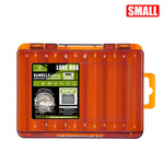 LinkMejor 12/14 Compartments Double Sided Fishing Tackle Box Y-slot Fishing Gear Organizer Fishing Tool Storage Case