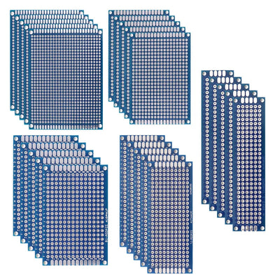 5/10PCS PCB Board Prototype Board Blue 2x8/3x7/4x6/5x7/7x9cm Double Sided Circuit Board For DIY Soldering Project