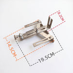 Trimmer Router Straight Edge Guide Metal Centering Slotting Jig with Scale for Woodworking Palm