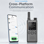2Pcs Baofeng AT1 POC Radio Create Groups Freely Global 4G Network Walkie Talkie Unlimited Distance Portable ALERVITES Ham Radio