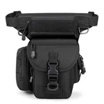 Men's Sports Tactical Waist Pack Drop Leg Bag Adjustable Strap Waterproof Oxford Fabric Crossbody Bags for Outdoor Riding Travel