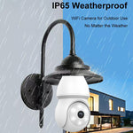 1080P 2K Wireless Light Bulb Security Camera 355° PTZ E27 IP65 Waterproof Motion Detection Auto Tracking Two Way Audio Night Vision Work with Alexa Google Assistant for Smart Home Security