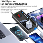 Car Power Inverter with Type-C Charger Car Inverter Charger Type-C Mobile Phone Fast Charging 12V 24V To 110V 220V Power Converter