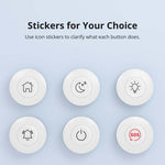 LinkMejor SNZB-01P Zigbee3.0 Wireless Smart Switch Custom Button Action Two-way Control Smart Scene Control With Alexa Google Home