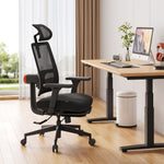 Newtral MagicH-BP Ergonomic Chair with Footrest - Home Office Desk Chair with Auto-Following Lumbar Support, 4D Armrest, Seat Depth & Height Adjustable, 96°-136° Reclines