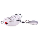LinkMejor 5PCS 2.5cm Frog Fishing Lures Realistic Fisheye Bite Resistant Sharp Hook for Long Casting