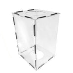 Clear Acrylic Grinding Dust Box Transparent Design 200x200x200mm 200x180x300mm Easy Assembly Polishing Buffing Engraving Dust Proof