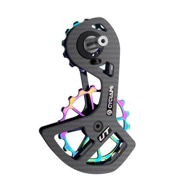 LinkMejor UT/105/5800/6800 Carbon Big Pulley Rear Derailleur Bicycle Ceramic Bearing Wheel Set 13T-18T for Shimαno Bike