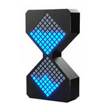 LinkMejor Matrix Electronic Hourglass Rechargeable USB Timer Adjustable Brightness Desk Clock 1-30 Minutes ABS Material Modern Design with Gravity Sensor