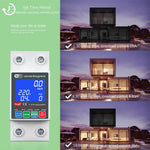 WiFi Smart Circuit Breaker 63A 230V 6kA Overcurrent Leakage Protection Bidirectional Metering Backlit Display