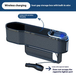 Multifunctional Seat Gap Organizer Box Telescopic Super Fast Charging Car Charger Car Seat Gap Storage Box Wireless Charging Storage