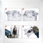 Angle Grinder Conversion Trimmer Housing for Woodworking Round Edge Grooving Carving Adjustable Depth Fixed Adapter