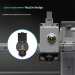 Upgraded Hotend Assembly for Bambu Lab A1 A1 Mini H2D Hardened Steel Nozzle High Flow Clog Resistant Wear Resistant 3D Printer Hotend 0.2/0.4/0.6/0.8mm
