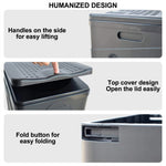 IPRee Portable Folding Toilet for Outdoor Camping Potty for Adults Kids Cover Design Seat Toilet Reusable Toilet for Picnic Car Travel