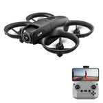 LinkMejor D16 WiFi FPV with Dual Camera 180° Electrically Adjustable Optical Flow Hover Automatic Obstacle Avoidance Circle Protection Kids Gifts 2.4G 4CH 6-Axis Remote Control RC Toys Drone Quadcopter RTF