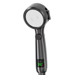 Shower Head High Pressure Digital Display Four Modes Handheld Bathroom Shower Accessory Water Saving Pressurized Adjustable Spray LED Temperature Display
