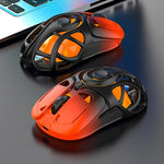 LinkMejor X10 Tri-Mode Wireless Gaming Mouse Hollow Design 10000DPI RGB Lighting 400mAh Battery 10000Hz Polling Rate 71g Lightweight 2.4G/Bluetooth/Wired Esports Gamer Mice