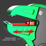 LinkMejor Automatic Wire Stripper Flatwire Cutter Stripping Plier 0.2 to 4mm Range Length Adjustment For Electrician