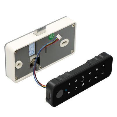 ES825 Tuya bluetooth Smart Wood Cabinet Fingerprint Lock App Remote Control Monitor Keyless Card Unlock Door Locker Furniture Drawer Doorlock Horizontal or Vertical Type Lock