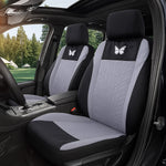 3D Tyre Embossed Car Seat Covers Full Set Airbag Compatible Breathable Fabric Universal Fit for Cars SUVs Sedans Trucks Easy Installation