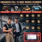 LinkMejor OBD2 Scanner CRP123 V2.0 Elite  Model Engine/ABS/SRS/Transmission Diagnostic Scan Tool SRS Airbag Code Reader Lifetime Free Update