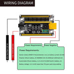 Spot Welder Kit Digital Control Board 2400A Peak Current 99 Adjustable Gears 8-24V High Precision Welding for 18650 Battery Nickel Sheets